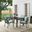 Kaplan 5 Piece Outdoor Dining Set In Mist and Oil Rubbed Bronze
