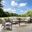 Kaplan 6 Piece Outdoor Loveseat Patio Furniture Set In Oatmeal and Oil Rubbed Bronze