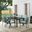 Kaplan 7 Piece Outdoor Dining Set In Mist and Oil Rubbed Bronze