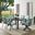 Kaplan 7 Piece Outdoor Dining Set In Mist and Oil Rubbed Bronze