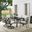 Kaplan 7 Piece Outdoor Dining Set In Oatmeal and Oil Rubbed Bronze