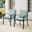 Kaplan Outdoor Dining Chair Set of 2 In Mist and Oil Rubbed Bronze
