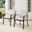 Kaplan Outdoor Dining Chair Set of 2 In Oatmeal and Oil Rubbed Bronze