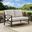 Kaplan Outdoor Loveseat In Oatmeal and Oil Rubbed Bronze