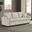 Kendal Sleeper Sofa Sectional with Cupholder In Beige