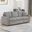 Kendal Sleeper Sofa Sectional with Cupholder In Gray