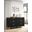 Kendall 6-drawer Dresser Black and Gold