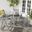 Kerman Gray Wash 4-Piece Dining Set