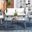 Kerson 4 Piece Rope Living Set In Grey and Beige