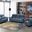 Kester Masen Bluegray Power Reclining Living Room Set with Power Headrest