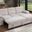 Kipling II 94"W Chenille Fabric Sleeper Sectional Sofa In Beige