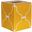 Kleenex Yellow And Cream Pattern Box
