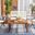 Kobina 5 Piece Outdoor Living Set In White