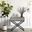 Koda Taupe Wooden End Side Table Nightstand With Glass Top and Drawer And Metal Cross Base