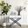 Koda White Wooden End Side Table Nightstand With Glass Top and Drawer And Metal Cross Base