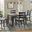 Kona Gray And Black 5 Piece Dining Room Set