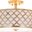 Kora Quatrefoil 3-Light Gold Flush Mount