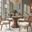 La Costa Cabrillo Round Glass Top Dining Room Set In Brown