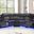 Lacrosse Power Reclining Sectional In Black