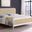 Lanewood Open Cane Webbing Metal Eastern King Bed In White