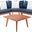 Lansen 4 Piece Corner Living Set In Beige