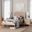 Lara Modern Wood Twin 3-Piece Bedroom Set In Oak Brown