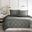 Larkspur Polyester Microfiber Solid Twin Comforter Mini Set In Black/Grey