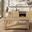 Laurel Creek Occasional Table Set with Storage Shelf and Hidden Casters In Natural