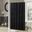 Laurel Tufted Semi-Sheer Shower Curtain In Black