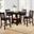 Lavon Counter Height Dining Room Set In Black and Espresso
