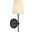Mel 5.5" Black 1 Light Wall Sconce
