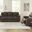Leesworth Reclining Power Living Room Set In Dark Brown