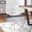 LeisureMod Asbury White Dining Chair with Chromed Legs