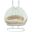 Wicker Hanging 2 Person Egg Swing Chair In Beige/White