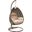 Wicker Hanging Egg Swing Chair In Beige/Brown