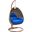 Wicker Hanging Egg Swing Chair In Blue/Brown