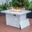 Leisuremod Chelsea Patio Modern Aluminum Propane Fire Pit Table In Weathered Grey