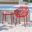 LeisureMod Devon Red Arm Chair