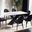 Lenvik Dining Room Set In Black and White