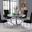 Lexington 52 Inch Round Dining Set In Black