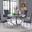 Lexington 52 Inch Round Dining Set In Gray