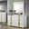 Lillestrom Dresser In White and Gold