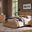 Lodge and Loft Floating Panel Bedroom Set with Footboard Storage In Blond Oak