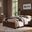 Lodge and Loft Floating Panel Bedroom Set with Footboard Storage In Dark Oak