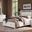 Lodge and Loft Floating Panel Bedroom Set with Footboard Storage In Soft White