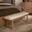 Lodge and Loft Upholstered Bench In Ivory Cream and Blond Oak