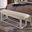 Lodge and Loft Upholstered Bench In Ivory Cream and Soft White