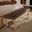 Lodge and Loft Upholstered Bench In Sedona Brown and Blond Oak