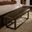 Lodge and Loft Upholstered Bench In Sedona Brown and Dark Oak