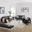Loft Tufted Upholstered Faux Leather 3 Piece Set EEI-4107-SLV-BLK-SET